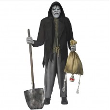 Haunted Living 12-ft Talking LED Bone Collector Animatronic Item #5745169 | Model #61179