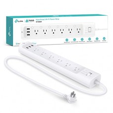 Kasa Smart Plug Power Strip HS300, Surge Protector with 6 Individually Controlled Smart Outlets and 3 USB Ports, Works with Alex