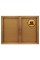 Quartet Enclosed Bulletin Board, Natural Cork/Fiberboard, 48 X 36, Oak Frame