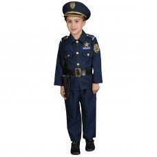 Boys Police Halloween Costume Size: M