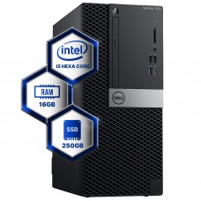 Dell Optiplex 7070 Tower Desktop | Hexa Core Intel i5 (3.2) | 16GB DDR4 RAM | 250GB SSD | Windows 11 Pro | Home or Office PC