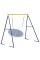 Hishine Swing Stand Heavy Duty Swing Frame Full Steel Metal Frame Swing Set for Backyard BlueYellow Swing NOT Included