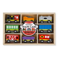 Melissa & Doug Wooden Train Cars