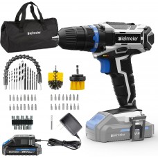 thinkstar Power Drill Kit,Cordless Drill 20V Electric Power Drill Set Tool Drills Cordless Set With Battery And Charger 20 Volt Drill