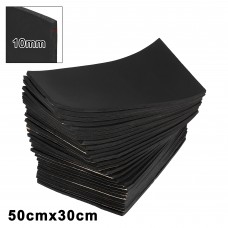 Unique Bargains 27pcs 10mm 394mil 43.59sqft Car Sound Deadener Insulation Mat Cotton Blend