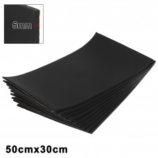 Unique Bargains 9pcs 5mm 197mil 14.49sqft Car Sound Deadener Insulation Mat Cotton Blend