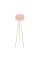 Maxax Feather Floor Lamp, Tripod Floor Lamp with Pink Feather Shade, Standing Light for Bedrooms/Dining Room/Living Room/Kitchen