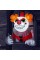 Joiedomi 4.5 FT Halloween Inflatable Killer Clown Broke Out from Window with Built-in LED, Blow up Killer Clown Holding Dagger f