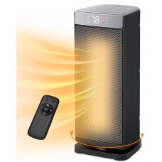 Sunnote Space Heater For Indoor Use 1500W Fast Heating Electric Portable Ceramic Heaters With Thermostat 5 Modes 24Hrs Tim