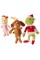 Aurora World Dr. Seuss Cindy Lou Who 12', Grinch Santa 19', & His Dog Max 18' Christmas Special Set of 3 Plush Toys, Multicolor