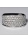 NYC Womens Diamond Wide Wedding Band Ring 14K White Gold 1.36 ct