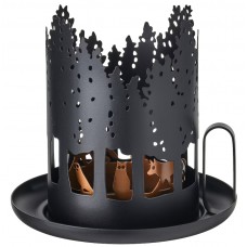 IKEA HÖSTAGILLE Tealight holder, black/copper color, 6 ' 705.754.81