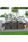 Moda Furnishings 11-piece Outdoor Dining Set With Cushions Wicker Furniture