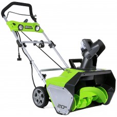 Greenworks 2600202 20' 13 Amp Corded Snow Thrower with Light Kit