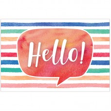 Teacher Created Resources WATERCOLOR HELLO POSTCARDS