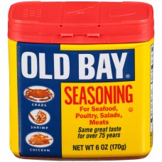 Old Bay Seasoning for Seafood, Poultry, Salads, Meats, 6 oz (170 g)