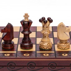 Husaria European International Wooden Chess Game Set Ambassador 217 Inches LargeSize Chess Set with Handcrafted Chessmen