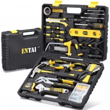 Entai 218-Piece Tool Kit for Home, General Household Hand Tool Set with Solid Carrying Tool Box, Home Repair Basic Tool Kit Sets for