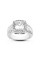 Diamond Traces 5.24ctw D-VS1 Ideal Square Radiant Natural Certified Diamonds 950 Plat. Halo Accent Engagement Ring