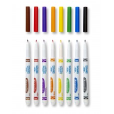 Crayola Washable Fine Line Markers with Classic Colors - 8 Count