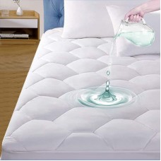 SOFTHOUR california King Quilted Waterproof Mattress Pad, Soft Mattress Pad cover, Waterproof Mattress Protector Stretches up to 21A Deep