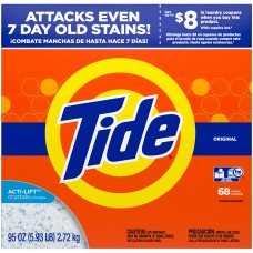 Tide Ultra HE Original Scent Powder Laundry Detergent 68 Loads 95 oz