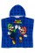 Nintendo Super Mario Kids Towel Poncho Boys Game Characters Mario Brothers Bath Towel Luigi Mario Star Blue Changing Robe