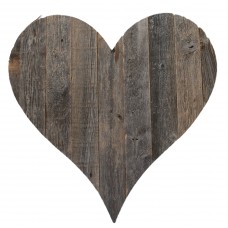 BarnwoodUSA Rustic Farmhouse 18 in. Weathered Gray Wood Heart