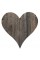 BarnwoodUSA Rustic Farmhouse 18 in. Weathered Gray Wood Heart