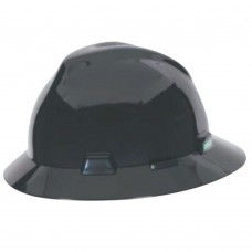 MSA C217374 VGard FullBrim Hard Hat With FasTrac III Ratchet Suspension Polyethylene Shell Superior Impact Protection Self