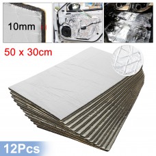 Unique Bargains 12pcs 10mm 394mil 19.38sqft Car Sound Deadener Insulation Mat Alumina Fiber