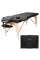 Saloniture Black Portable Massage Table with Carrying Case