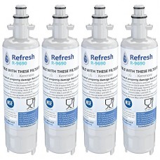 Refresh Replacement Refrigerator Water Filter Compatible 46-9690, ADQ36006102 and LT700P, ADQ36006101 (4 Pack)