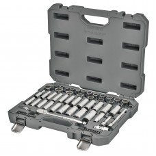 Ingersoll Rand 68 Piece 3/8 Inch Drive SAE/Metric Master Mechanics Tool Set - 752018