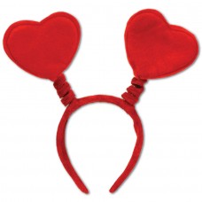 Beistle Pack of 12 Red Heart Bopper Headbands Valentines Party Favors