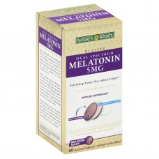 Dual Spectrum Bi-Layer Melatonin Tablets, 5mg, 60 Ct