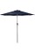 Northlight 9ft Outdoor Patio Market Umbrella with Hand Crank and Tilt, Navy Blue