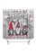 dolasev christmas gnome shower curtains for bathroom, white christmas shower curtain winter holiday, xmas merry christmas gno