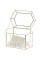 Vandue OnDisplay Luxe Gold Frame Glass Wedding Card Box w/Lid