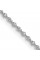 Diamond2Deal 14K White Gold Sparkle Singapore Chain Necklace, 24' (W-1Mm)