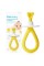 Frida Baby Training Toothbrush for Babies with Soft Silicone Bristles, Yellow