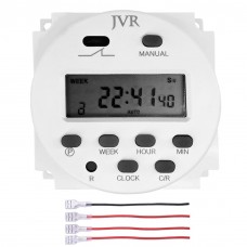 JVR 12V Timer Switch - Programmable, DC/AC/Solar Battery Powered | 12 Volt Timer Relay