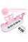 Love&Mini Piano Toy Keyboard for Kids Multi Functional Music Instruments with Microphone for Girls Birthday Gift 1 2 3 4 Years O