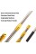 CYFIE 4.8-16.4 Ft Retractable Telescopic Pole, Stainless Steel Fishing Pole with 8mm Screw, Capable for Fishing Hook Harpoon (4.