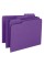 Smead SMD13043 File Folders, 1/3 Cut Top Tab, Letter, Purple, 100/Box