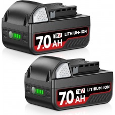 Great Choice Products 2Pack 7.0Ah 18V Battery Replacement For Milwaukee M-18 Battery, Compatible With Milwaukee 18V Battery And Tools