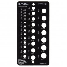 Irwin 12092 6.5in. Steel Fractional Drill Gauge with 1/64in. Increments