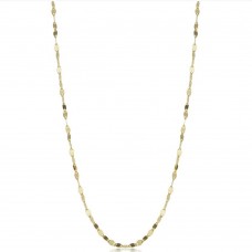 Pompeii3 14k Yellow Gold Necklace 1.9-mm Mirror Flat Link Chain (18 inches)