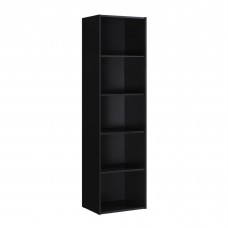 Hodedah 5Shelf Bookcase in Black