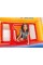 Intex Inflatable Jump-O-Lene Playhouse Trampoline Bounce House for Kids Ages 3-6 Pool Red/Yellow, 68-1/2' L x 68-1/2' W x 44' H